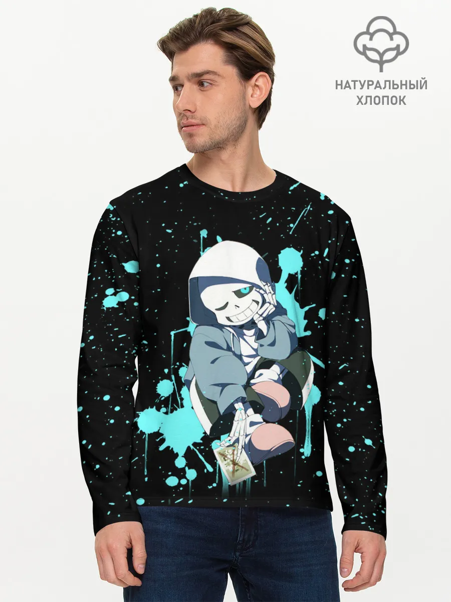 Мужской лонгслив базовый / UNDERTALE