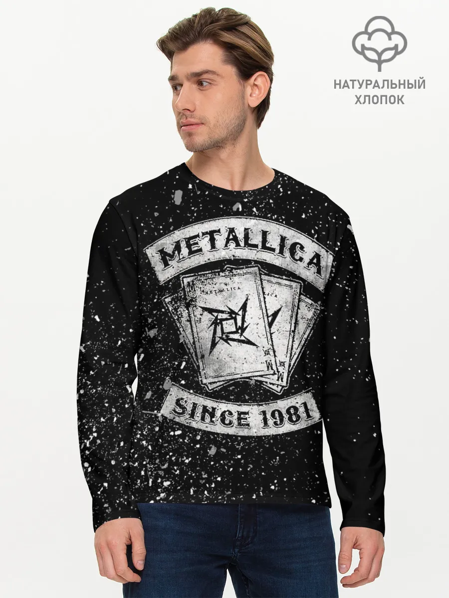 Мужской лонгслив базовый / Metallica