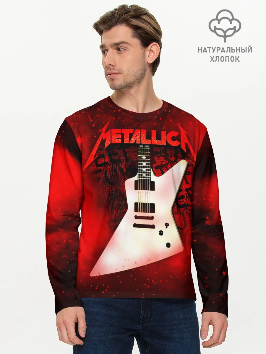 Мужской лонгслив базовый / Metallica