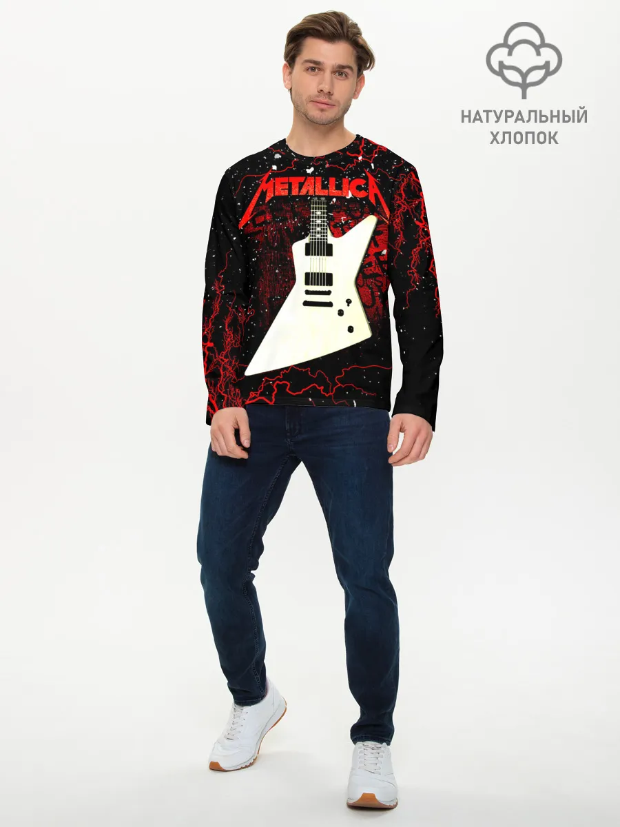 Мужской лонгслив базовый / Metallica
