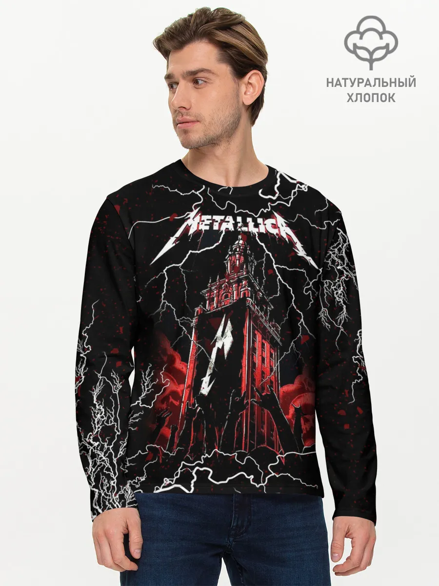 Мужской лонгслив базовый / Metallica