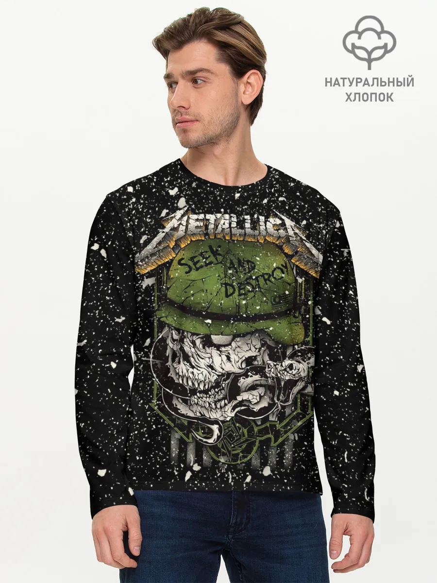 Мужской лонгслив базовый / Metallica