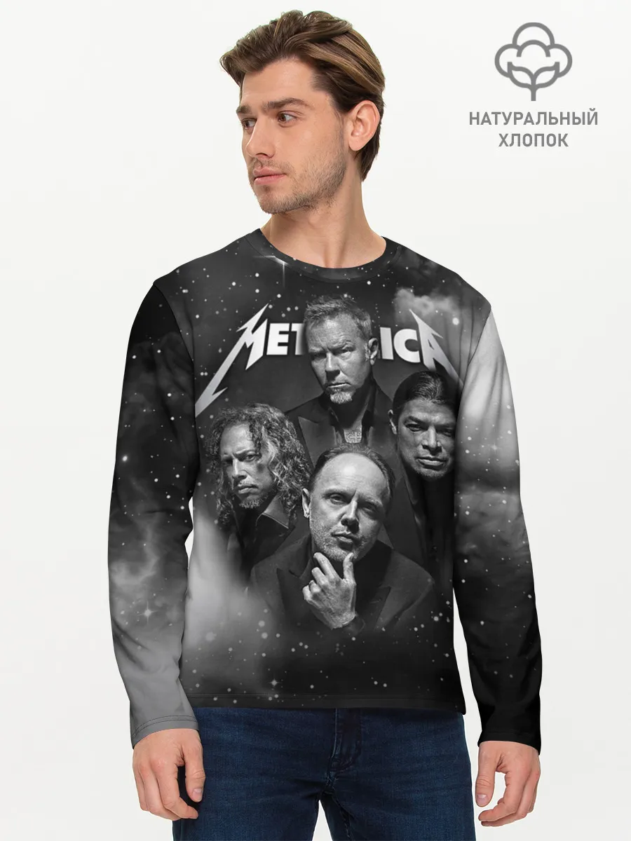 Мужской лонгслив базовый / Metallica