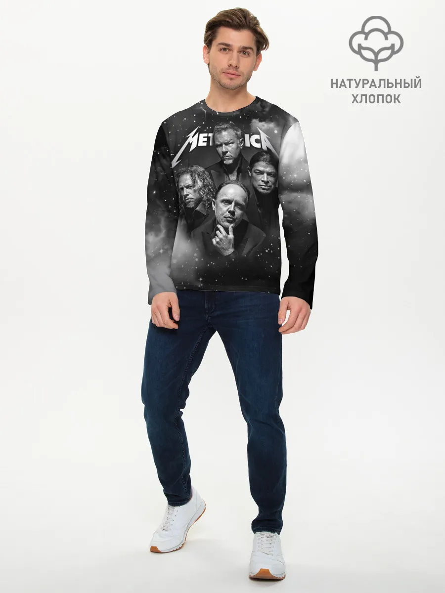 Мужской лонгслив базовый / Metallica