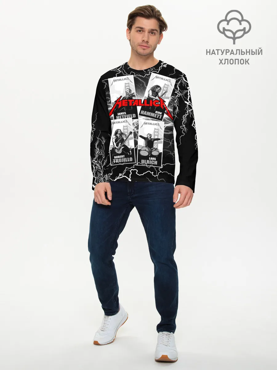 Мужской лонгслив базовый / Metallica