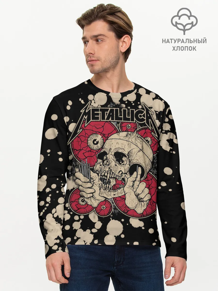 Мужской лонгслив базовый / Metallica