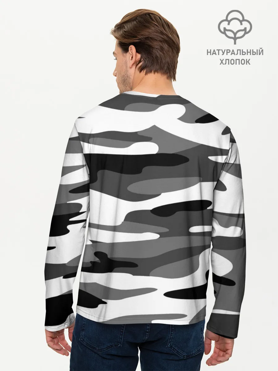 Мужской лонгслив базовый / Камуфляж Sabaton