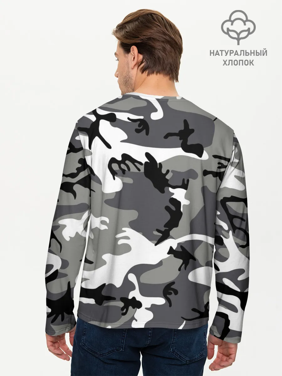 Мужской лонгслив базовый / Камуфляж Sabaton