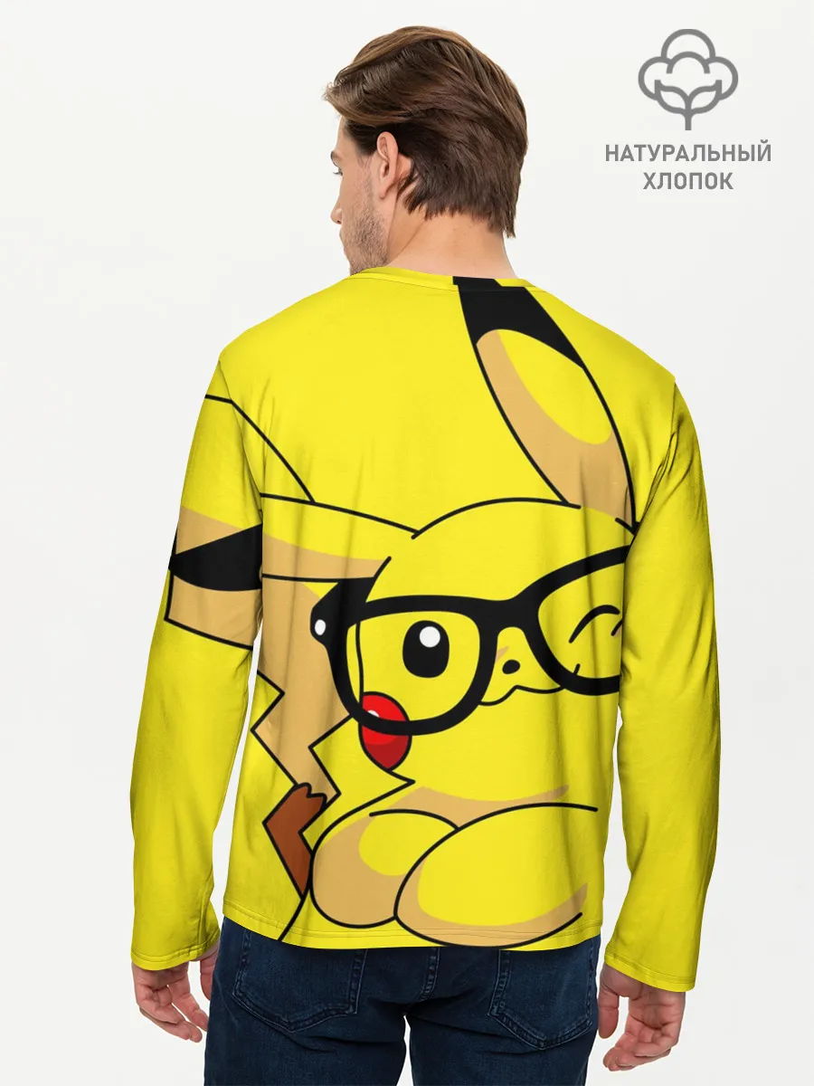 Мужской лонгслив базовый / ПИКАЧУ
