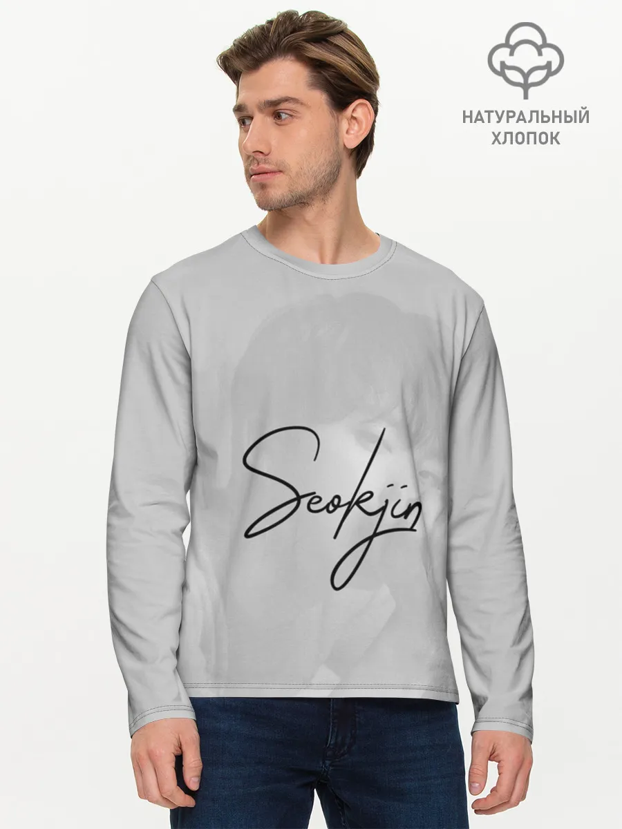 Мужской лонгслив базовый / BTS Kim SeokJin
