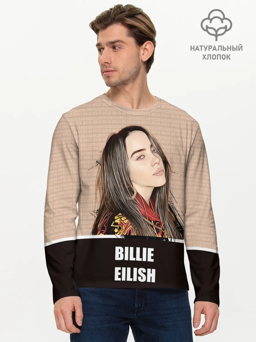 Мужской лонгслив базовый / Billie Eilish