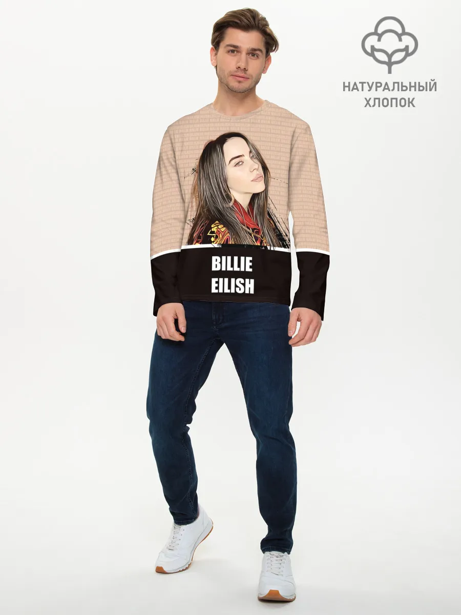 Мужской лонгслив базовый / Billie Eilish