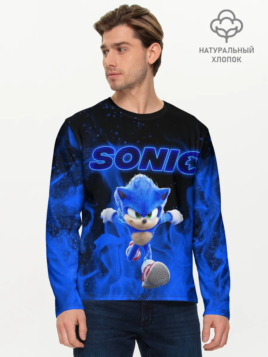 Мужской лонгслив базовый / SONIC