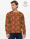 Мужской лонгслив базовый / Maple leaves