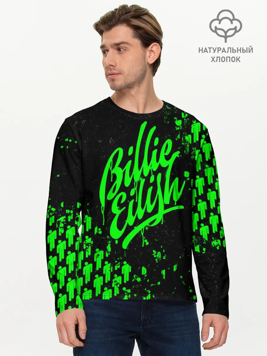 Мужской лонгслив базовый / Billie Eilish