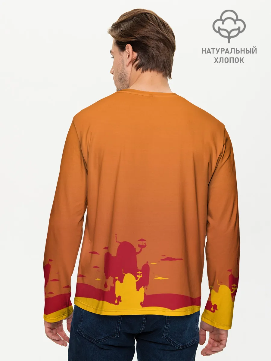 Мужской лонгслив базовый / Get your hero on DUDE