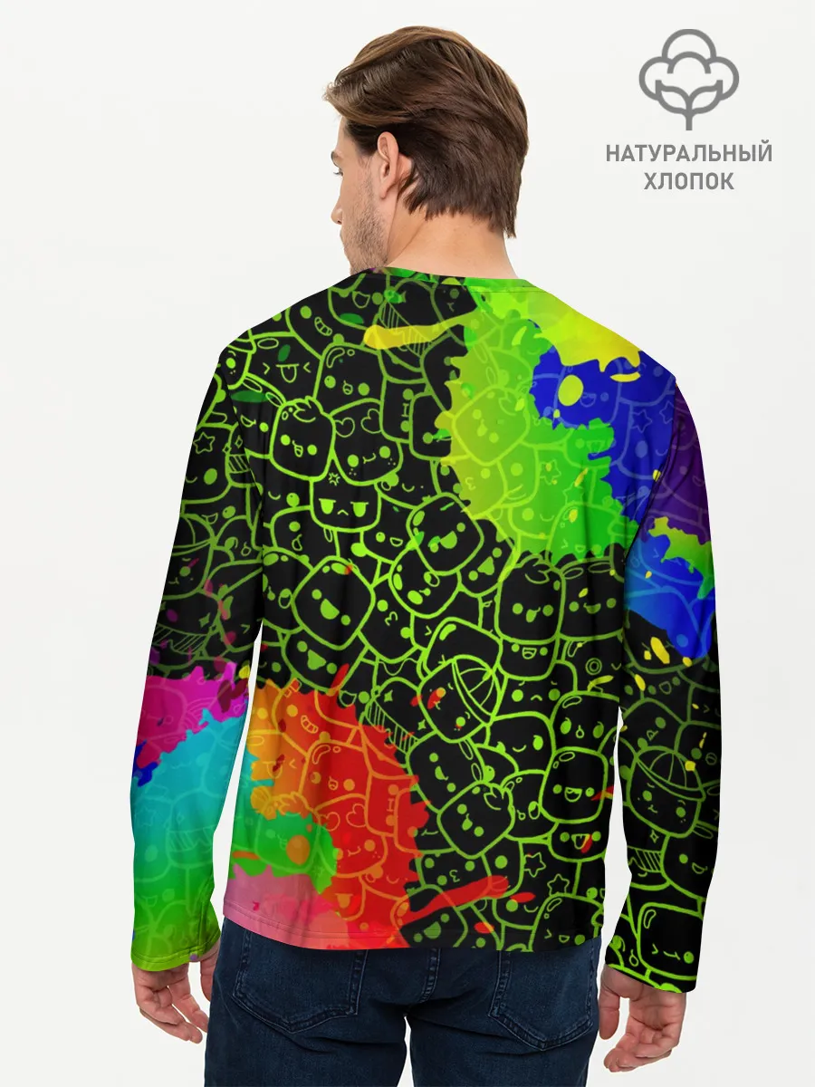 Мужской лонгслив базовый / Marshmello