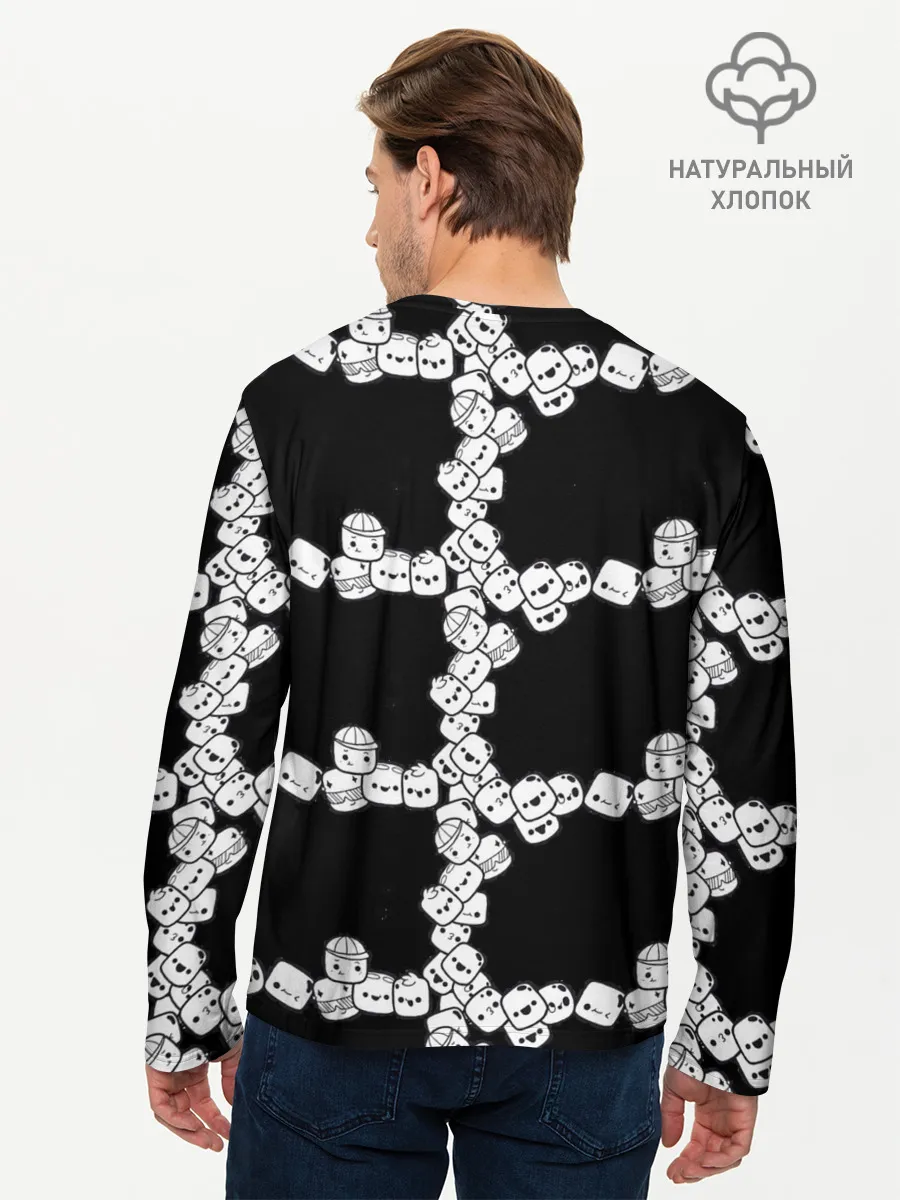 Мужской лонгслив базовый / Зефирки