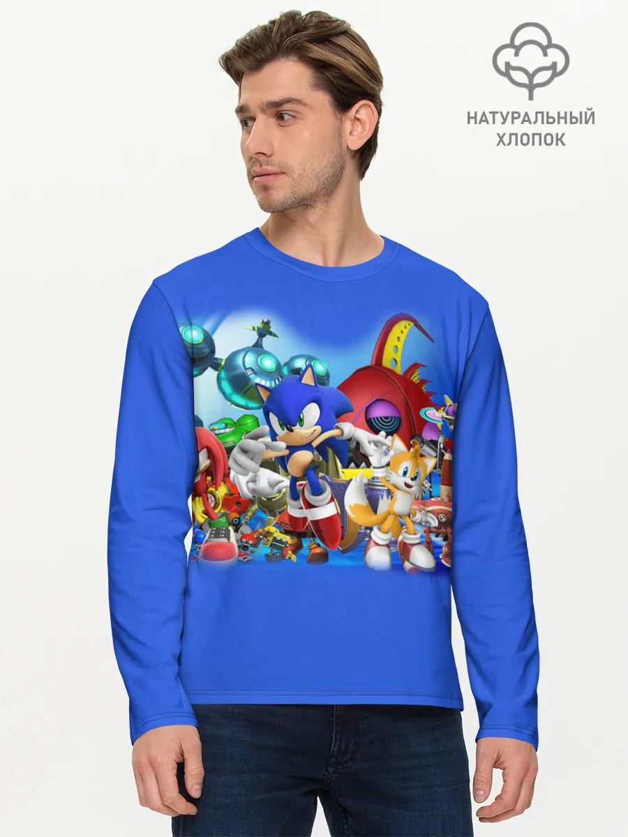 Мужской лонгслив базовый / SONIC