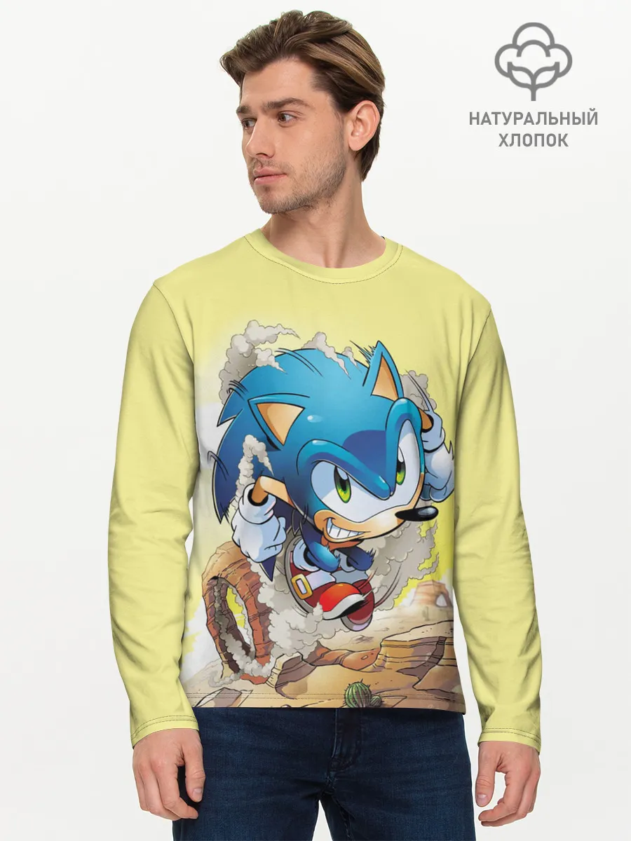 Мужской лонгслив базовый / SONIC