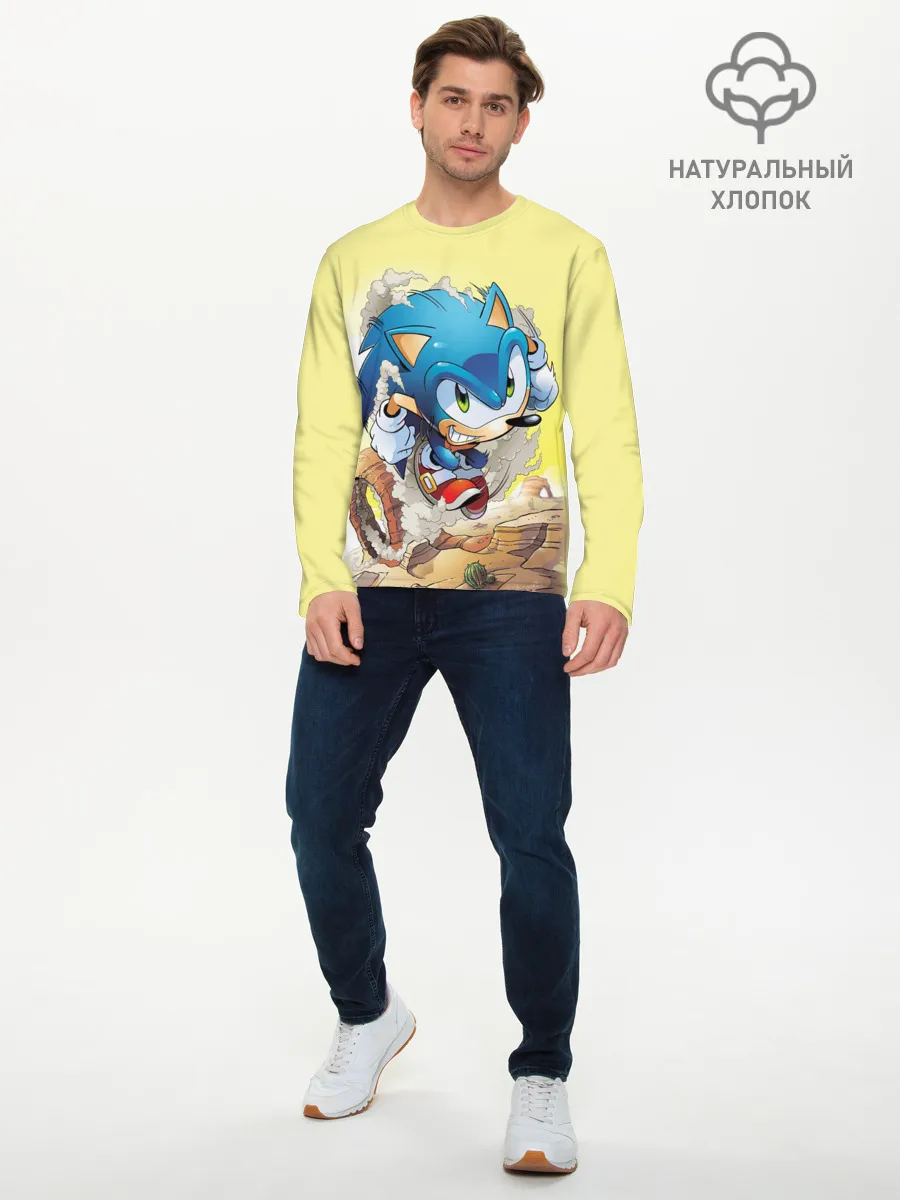 Мужской лонгслив базовый / SONIC