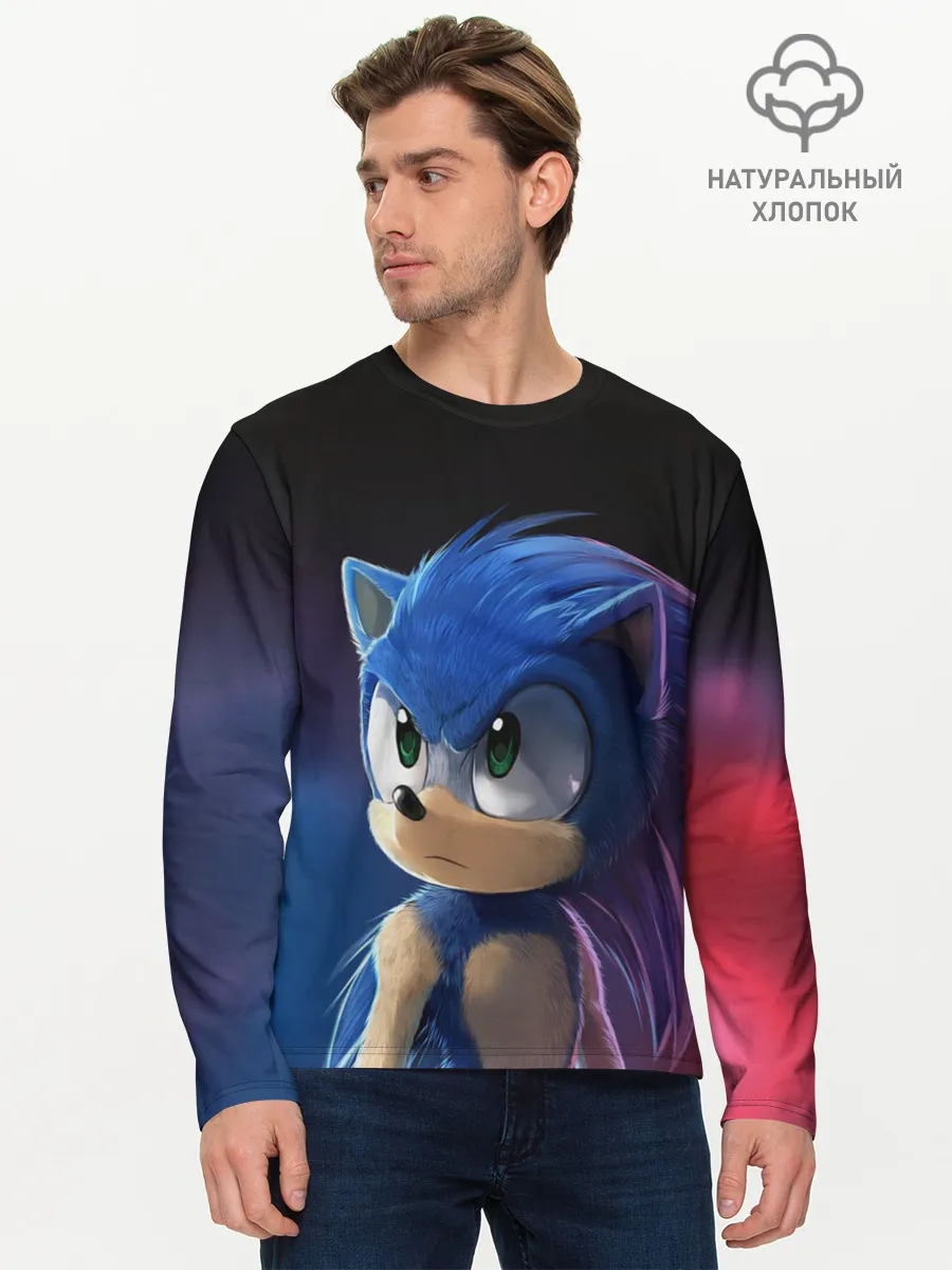 Мужской лонгслив базовый / SONIC