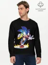 Мужской лонгслив базовый / Sonic
