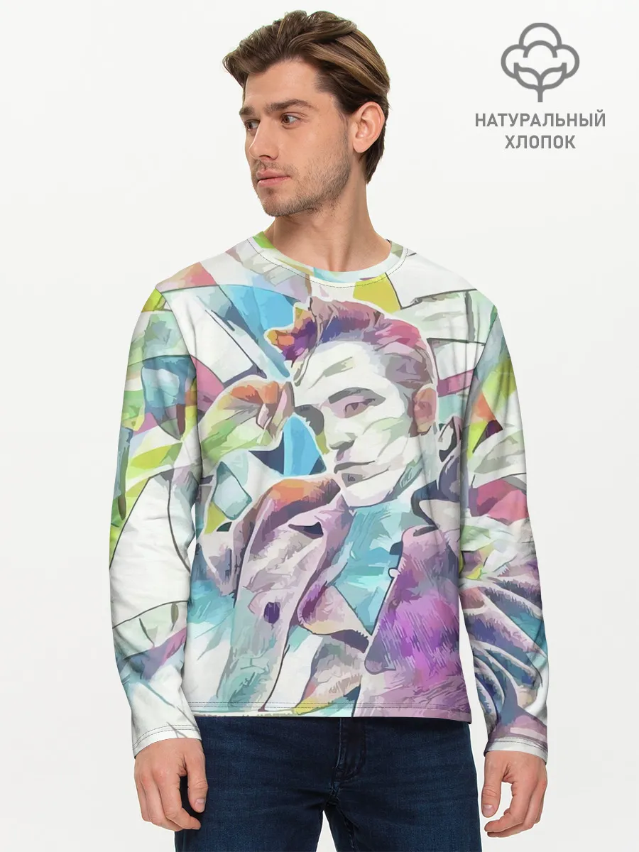 Мужской лонгслив базовый / РОБЕРТ ПАТТИНСОН