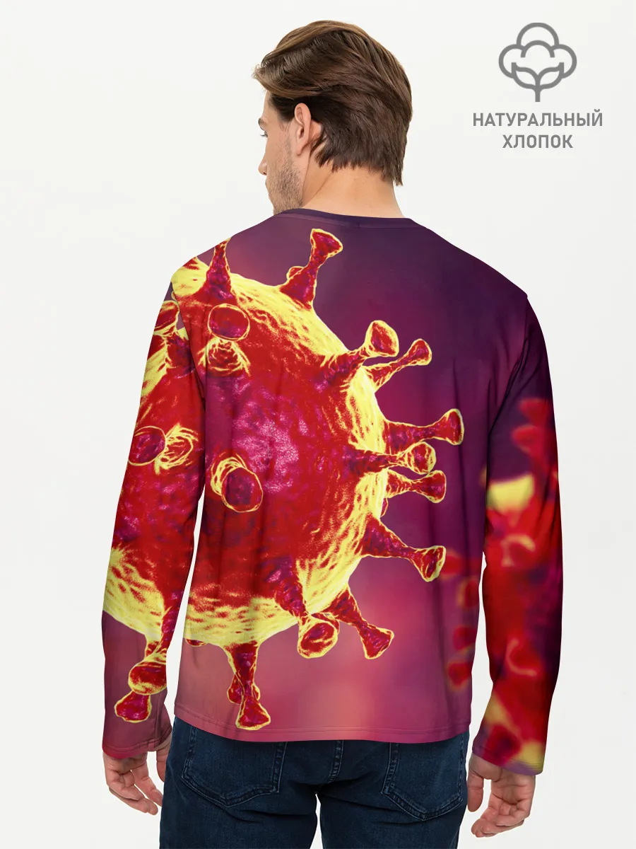 Мужской лонгслив базовый / Коронавирус