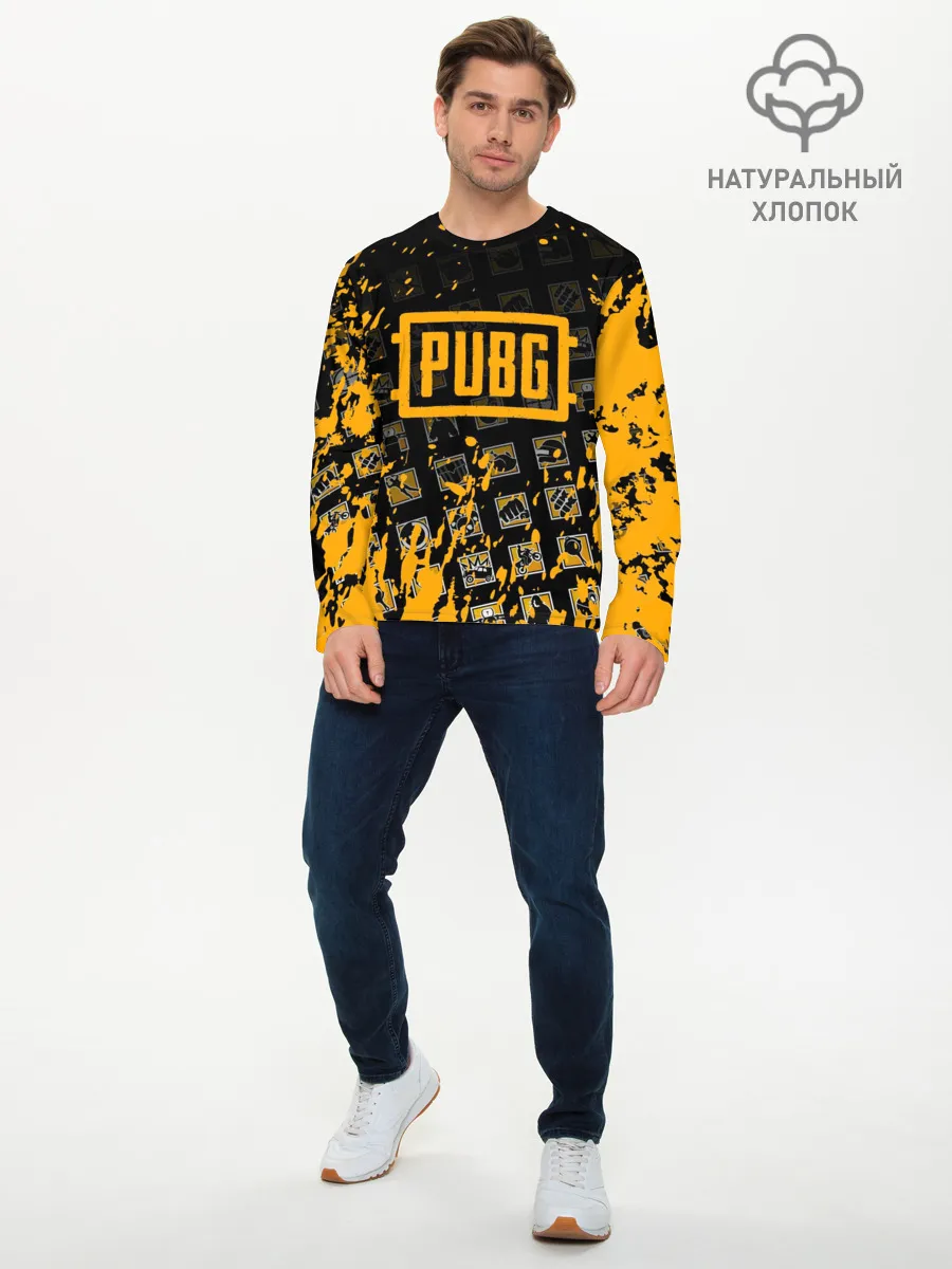 Мужской лонгслив базовый / PUBG