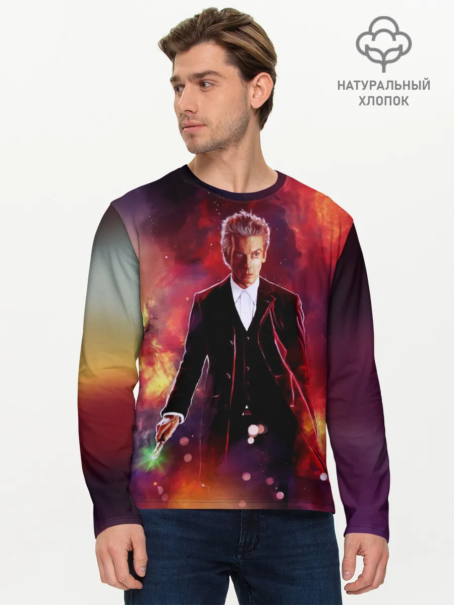 Мужской лонгслив базовый / ДОКТОР КТО