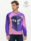 Мужской лонгслив базовый / CRAZY TARDIS