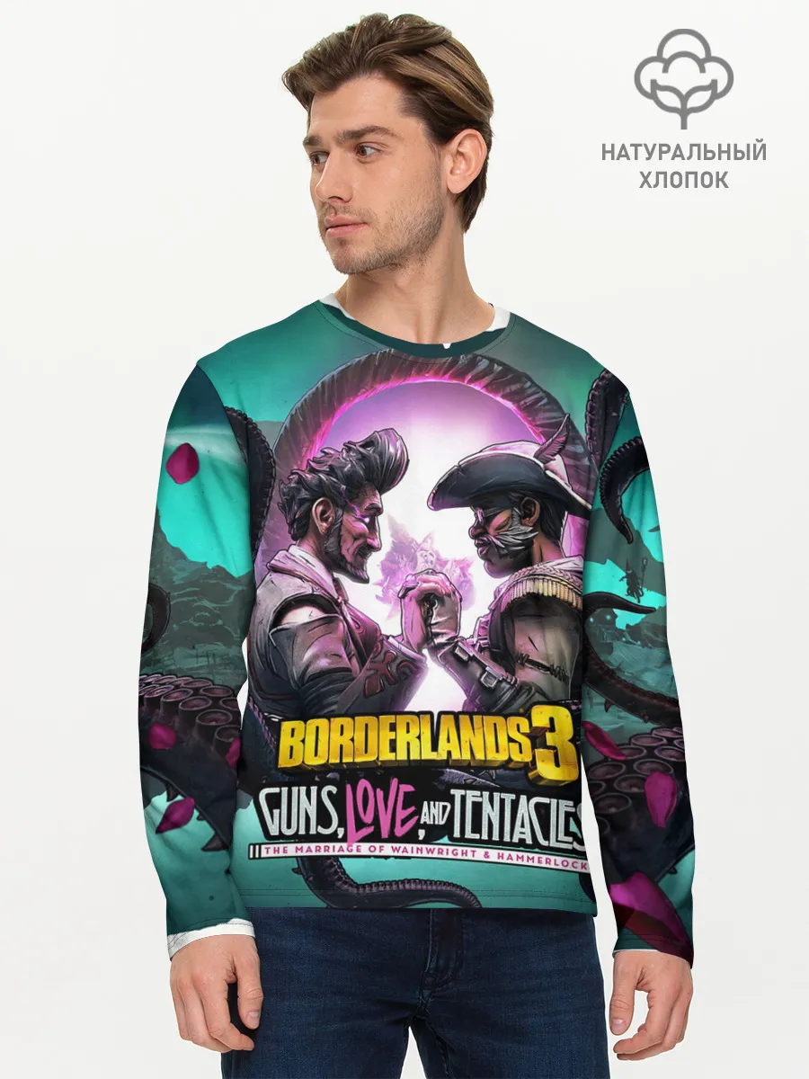 Мужской лонгслив базовый / borderlands 3