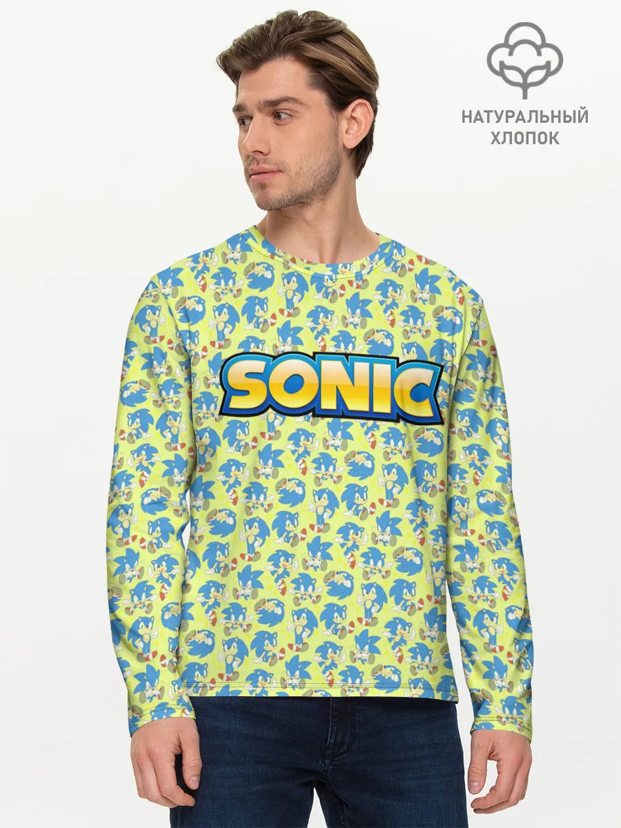 Мужской лонгслив базовый / SONIC