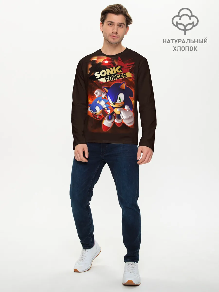 Мужской лонгслив базовый / SONIC