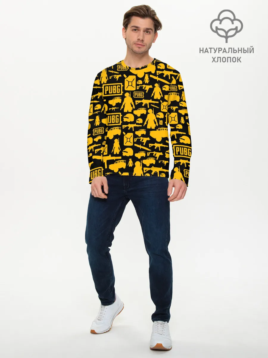 Мужской лонгслив базовый / PUBG