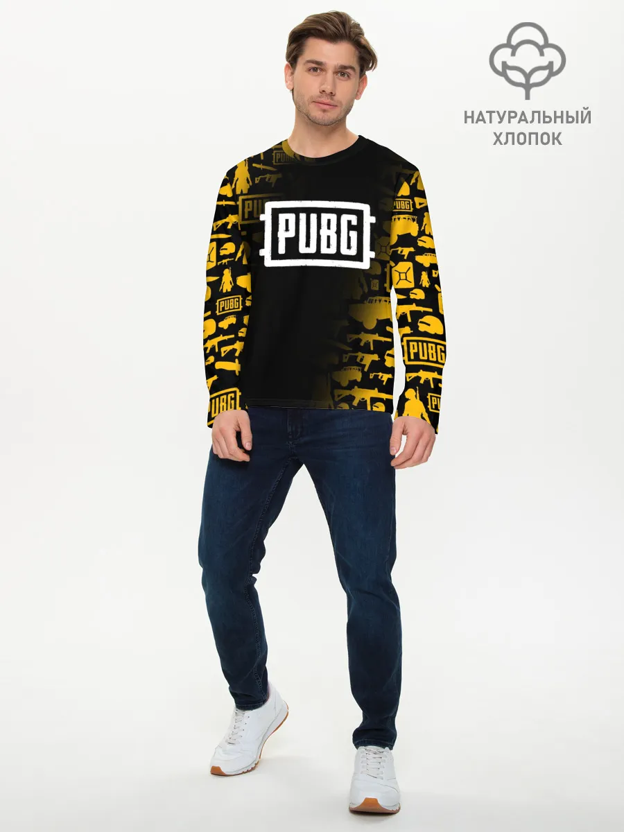 Мужской лонгслив базовый / PUBG