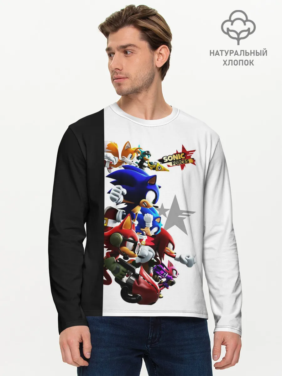 Мужской лонгслив базовый / SONIC