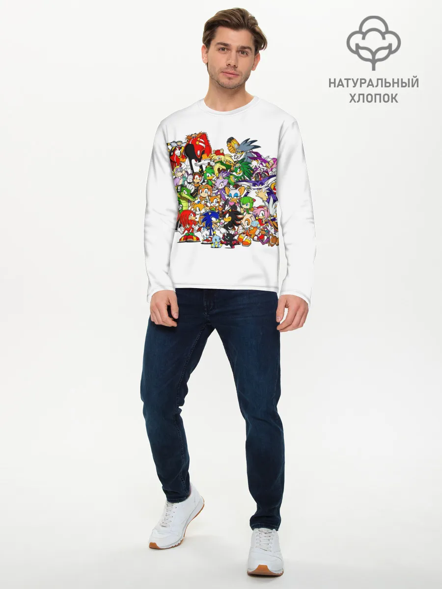 Мужской лонгслив базовый / SONIC