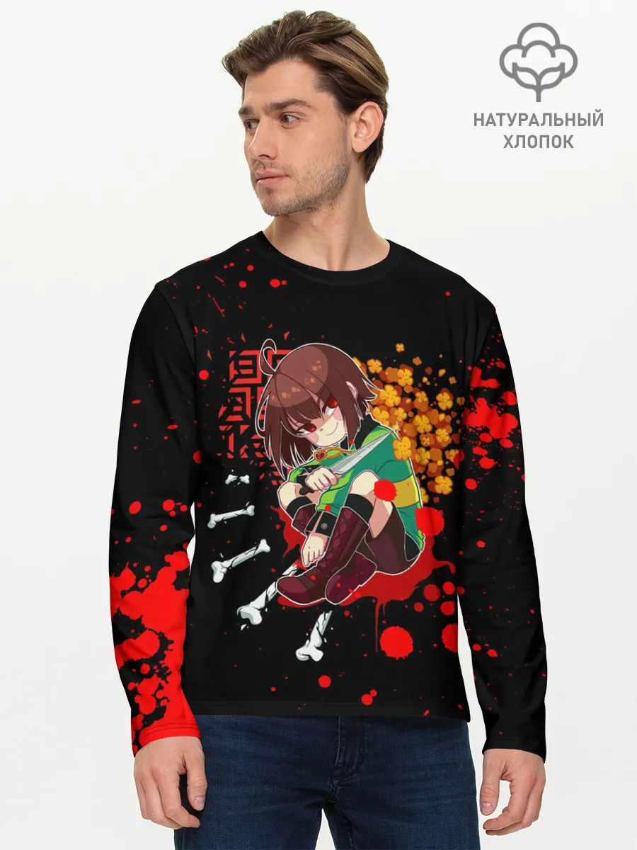 Мужской лонгслив базовый / UNDERTALE