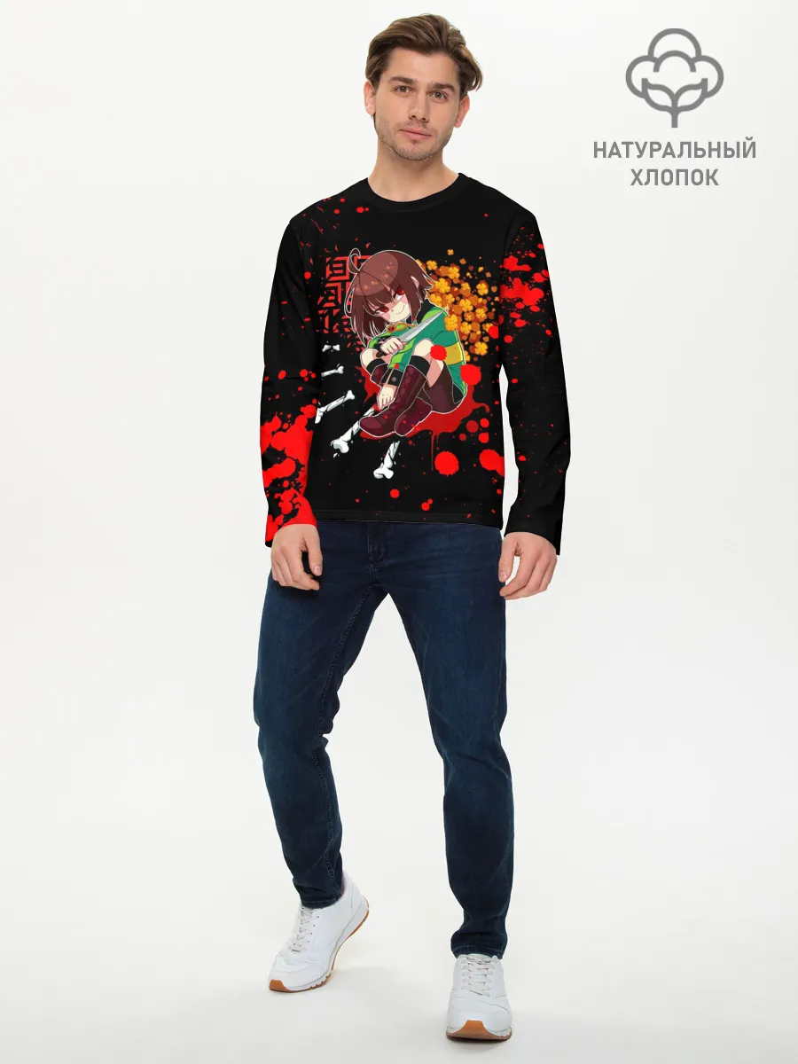 Мужской лонгслив базовый / UNDERTALE