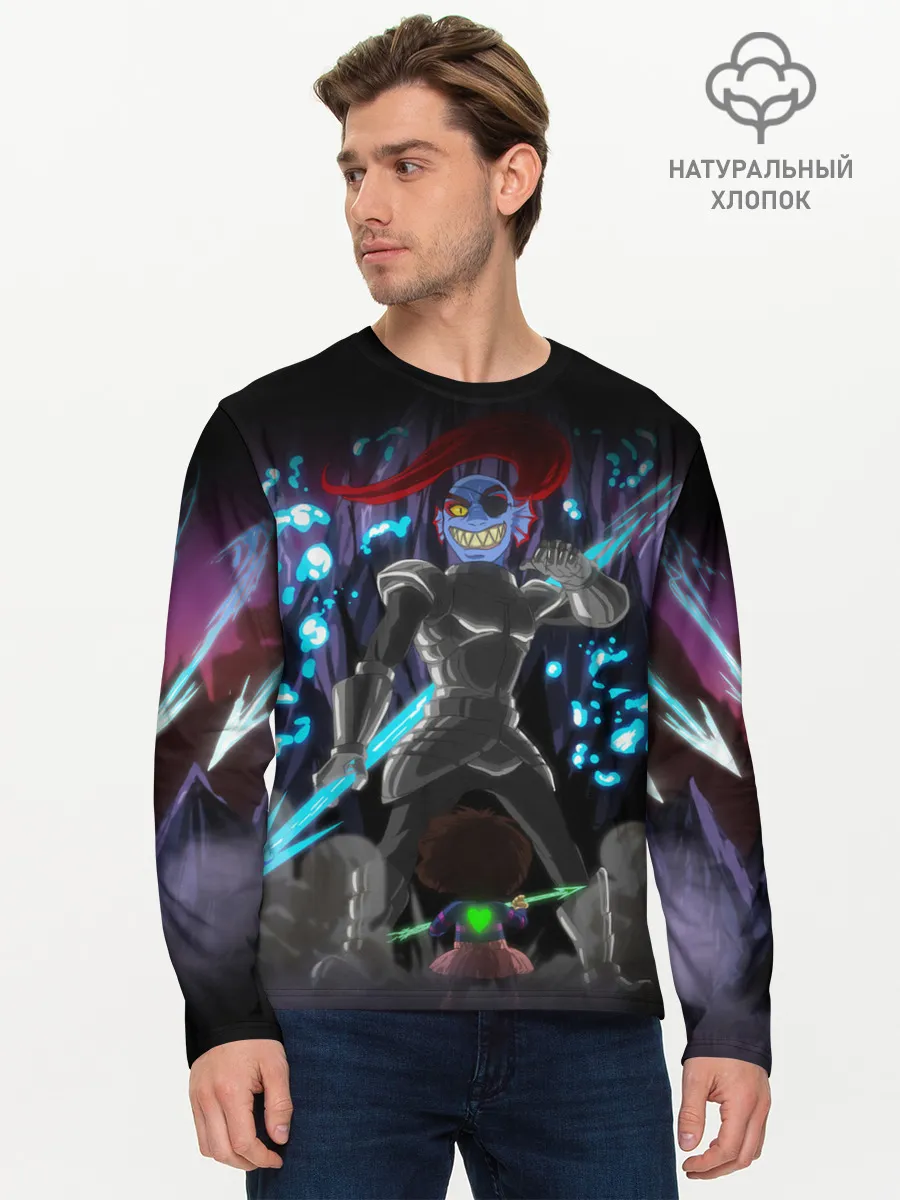 Мужской лонгслив базовый / UNDERTALE