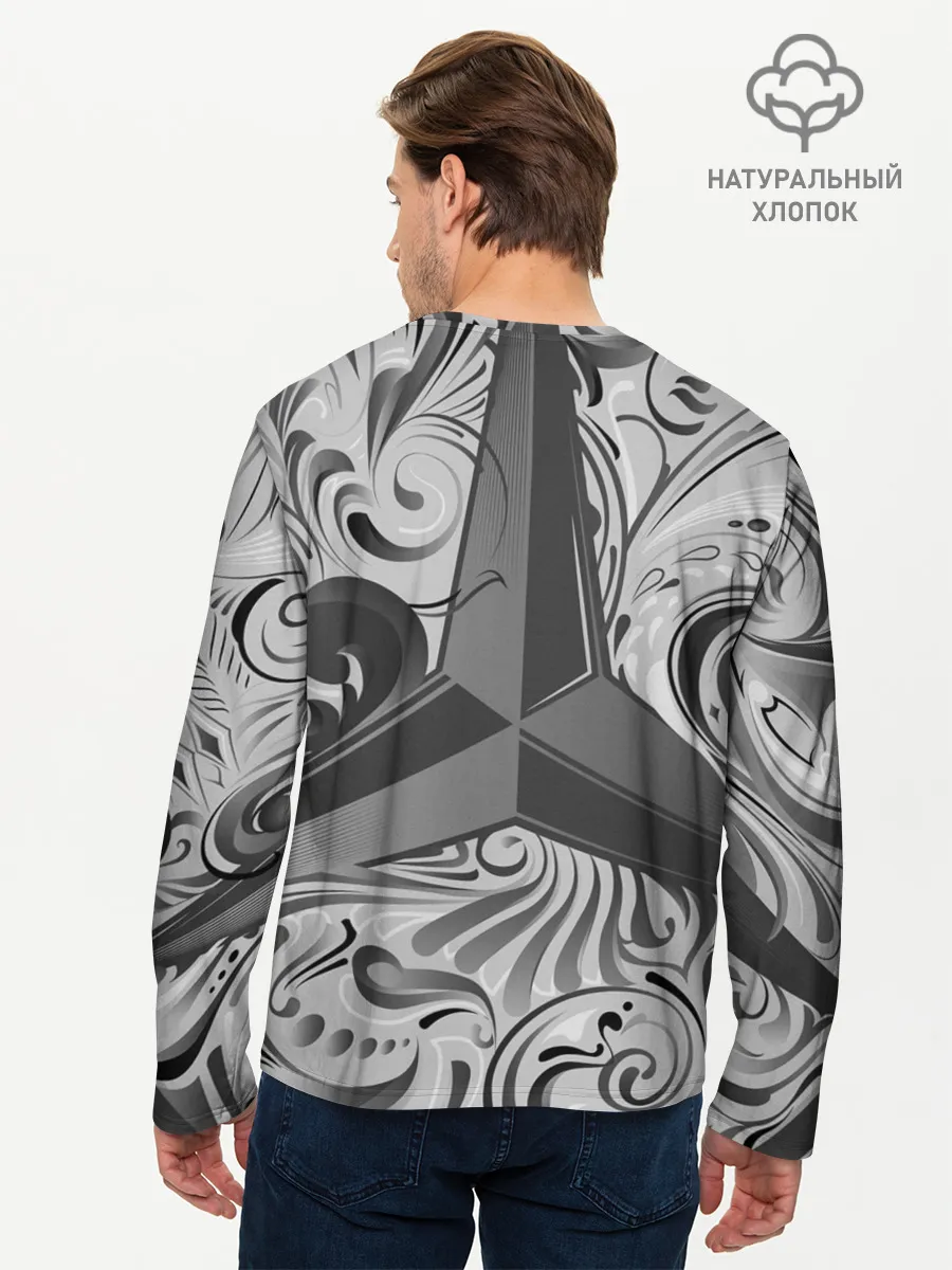 Мужской лонгслив базовый / MERCEDES-BENZ | МЕРСЕДЕС