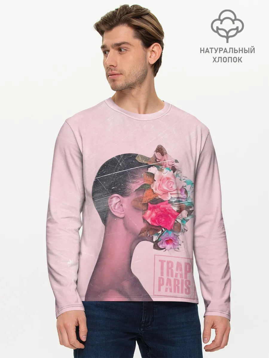 Мужской лонгслив базовый / Trap Paris