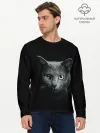 Мужской лонгслив базовый / Кот
