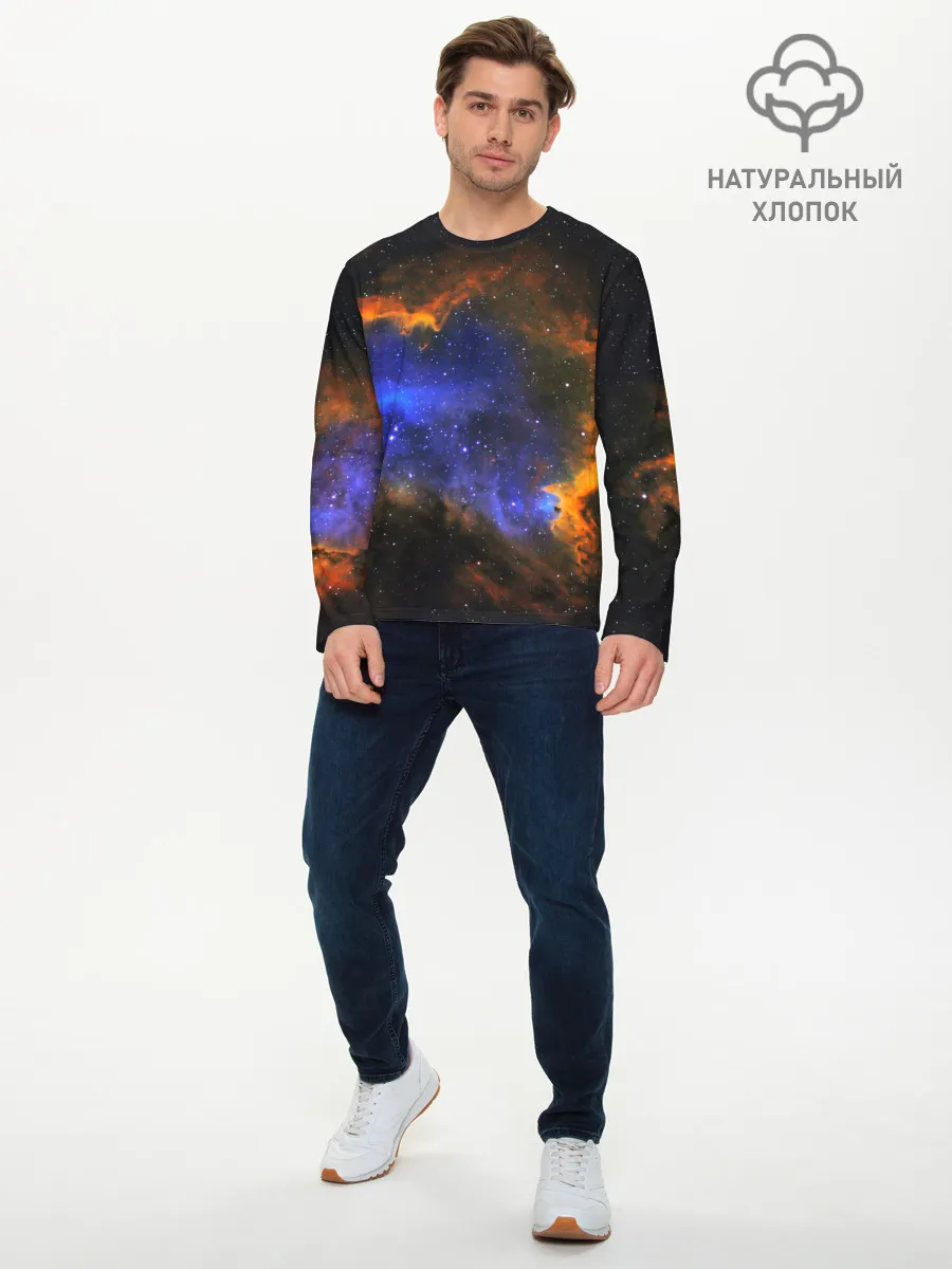 Мужской лонгслив базовый / ВСЕЛЕННАЯ ИЗ ЗВЕЗД
