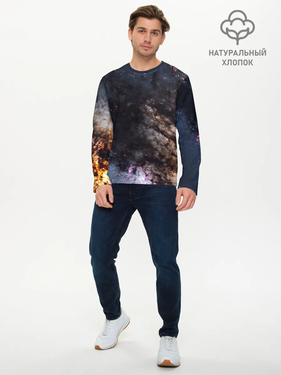 Мужской лонгслив базовый / МЛЕЧНЫЙ ПУТЬ