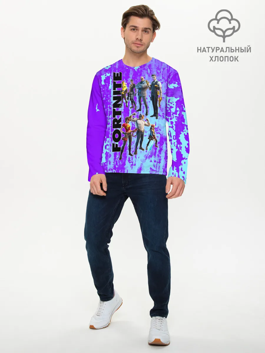 Мужской лонгслив базовый / Fortnite