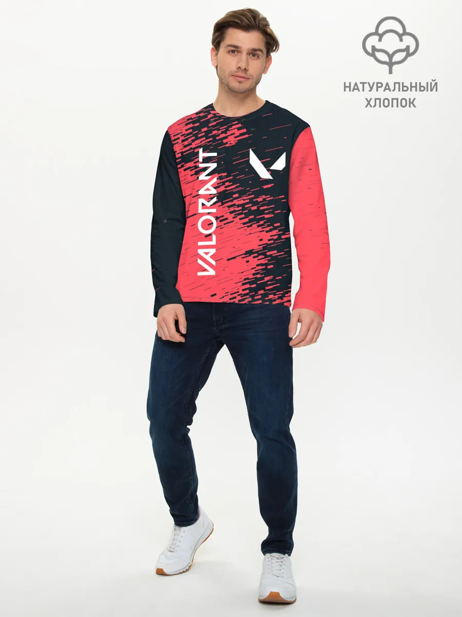 Мужской лонгслив базовый / VALORANT