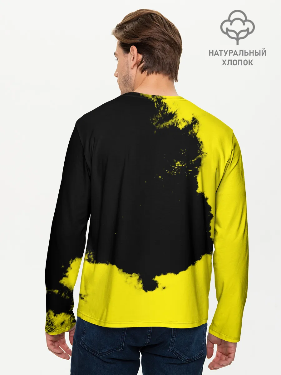 Мужской лонгслив базовый / Warning Coronavirus